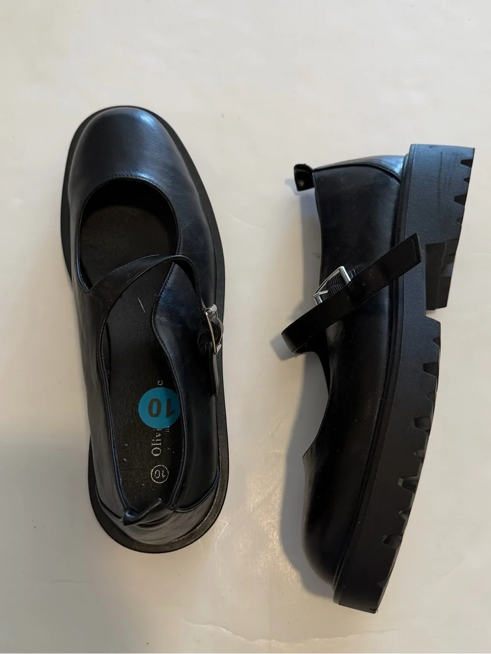 Black Mary Jane Platform Loafers - Sleek Women's Flats